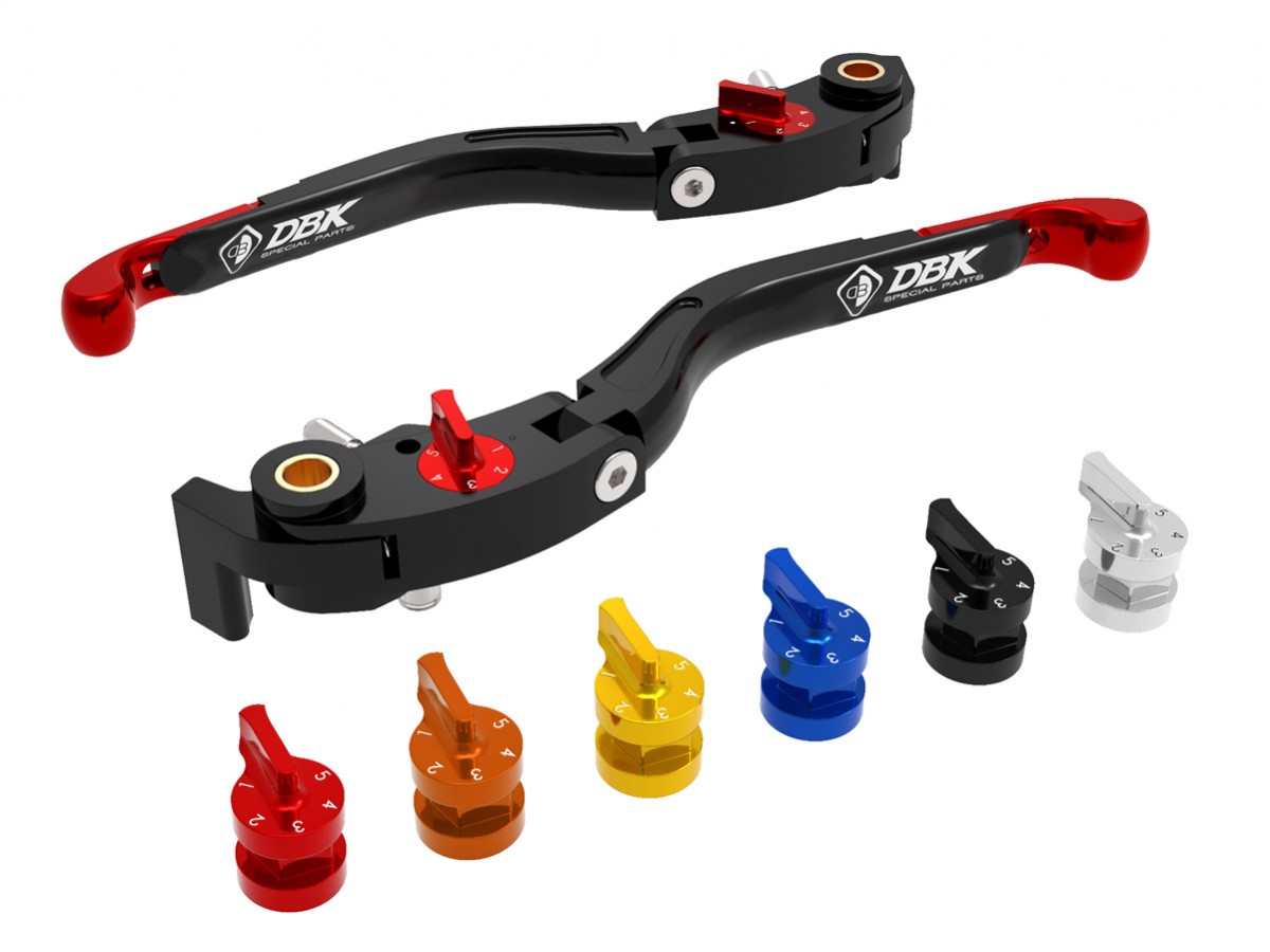 DBK Special Parts (Ducabike) Performance Technology ECO GP2 Folding Lever Set for Ducati with Brembo Self Purging Radial Masters DBK Special Parts (Ducabike) Performance Technology ECO GP2 Folding Lever Set for Ducati with Brembo Self Purging Radial Masters